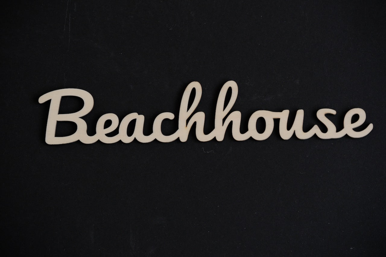 Holz-Schriftzug Deko / Lasergeschnitten & Stilvoll